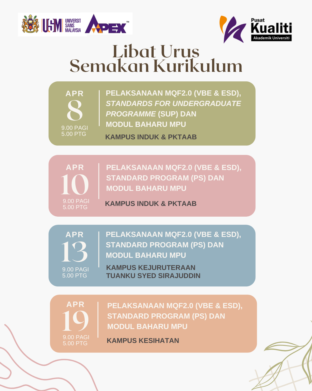 Poster Program Libat Urus Semakan Kurikulum